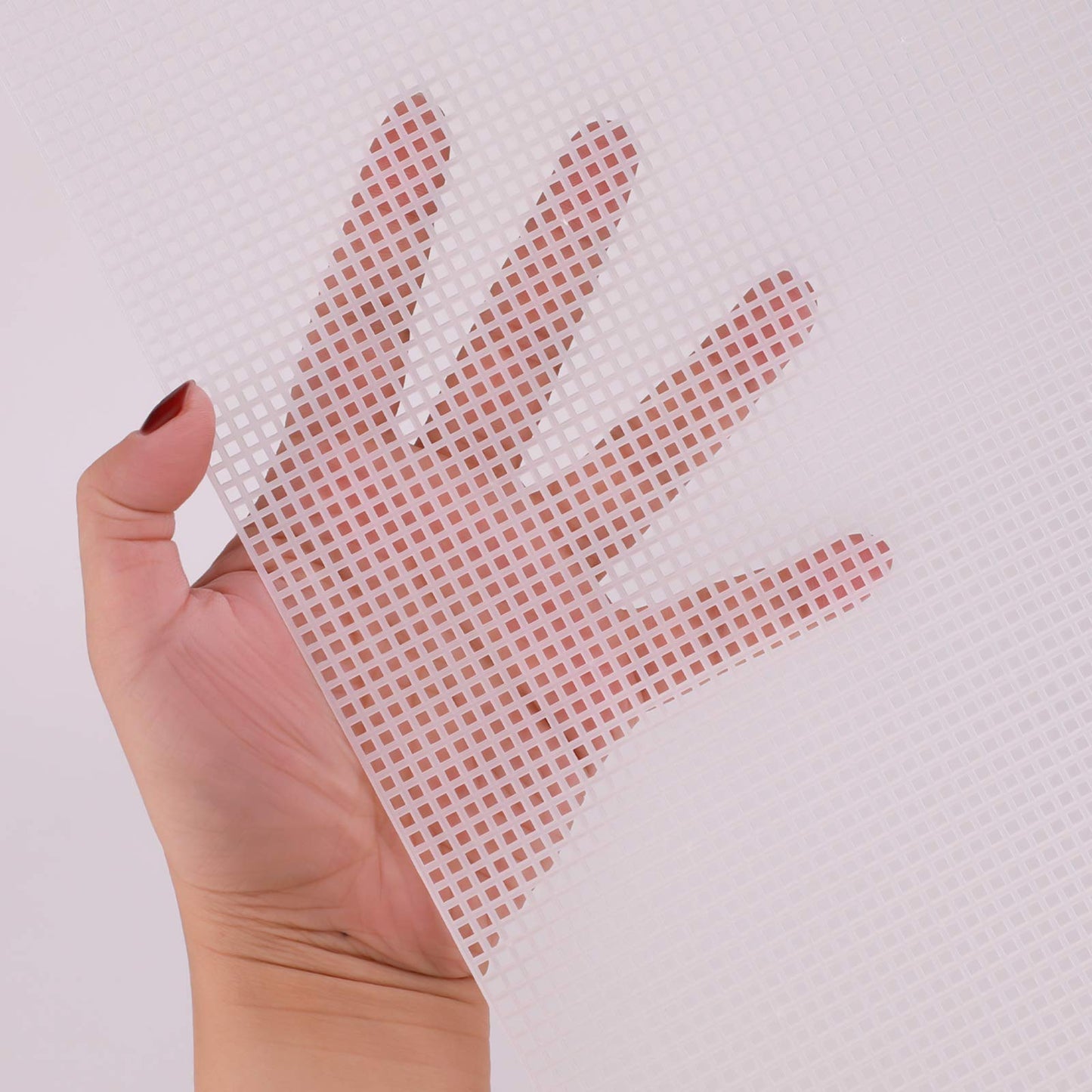 SAVITA 6 Sheets of Plastic Mesh 7 Needlework Canvas for Embroidery and Knitting and Crochet Projects