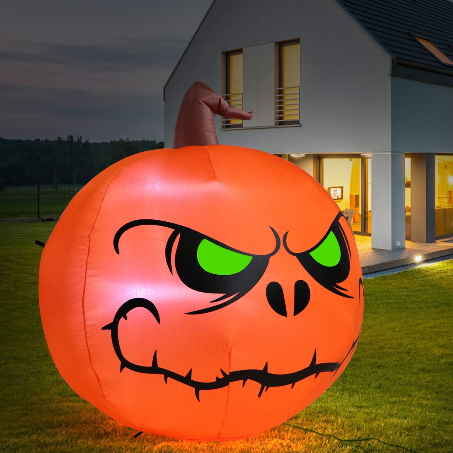 4 Ft Halloween Blow up Inflatable Pumpkin Decoration-Lighted Halloween Inflatables Outdoor for Home Yard Garden Indoor and Outdoor Halloween Decoration