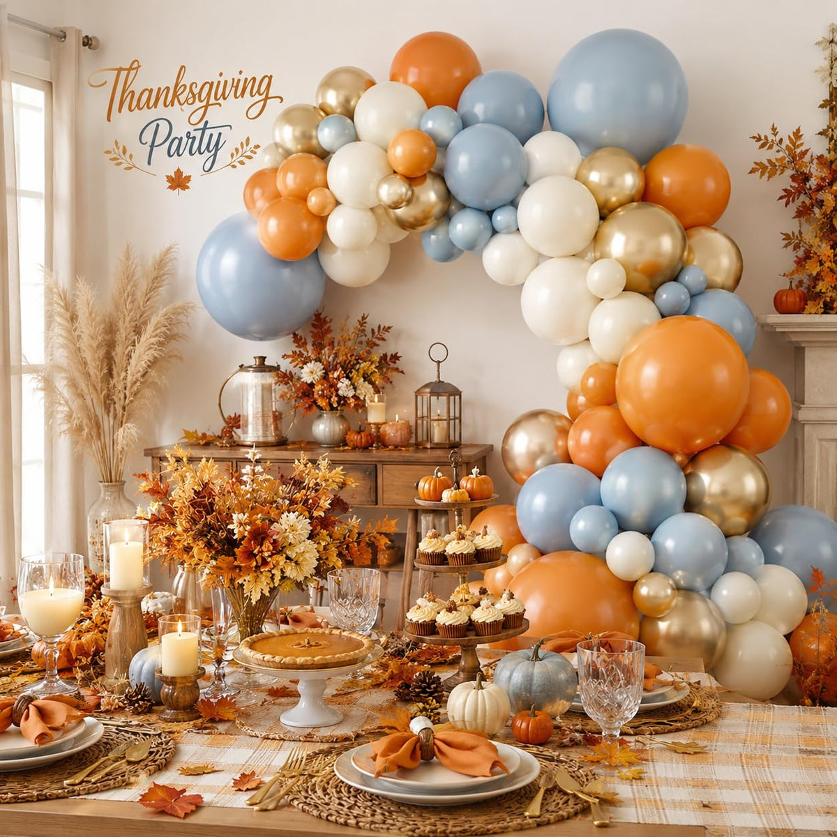 Fall Autumn Balloon Arch Kit, Thanksgiving Themed Party Decorations