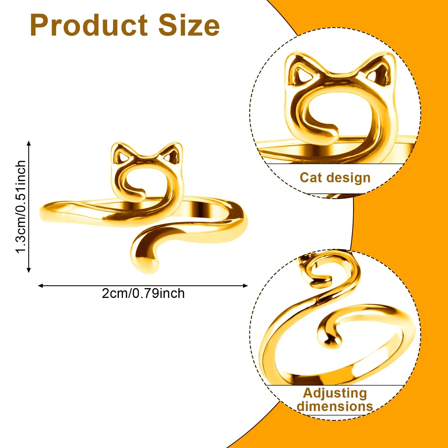 4pcs Knitting Crochet Loop Ring for Fingers Metal Open Yarn Guide Crochet Rings Adjustable Braided Faster Knitting Thimbles Holders Accessories for Crochet Mother Grandma Gifts (Gold Silver)