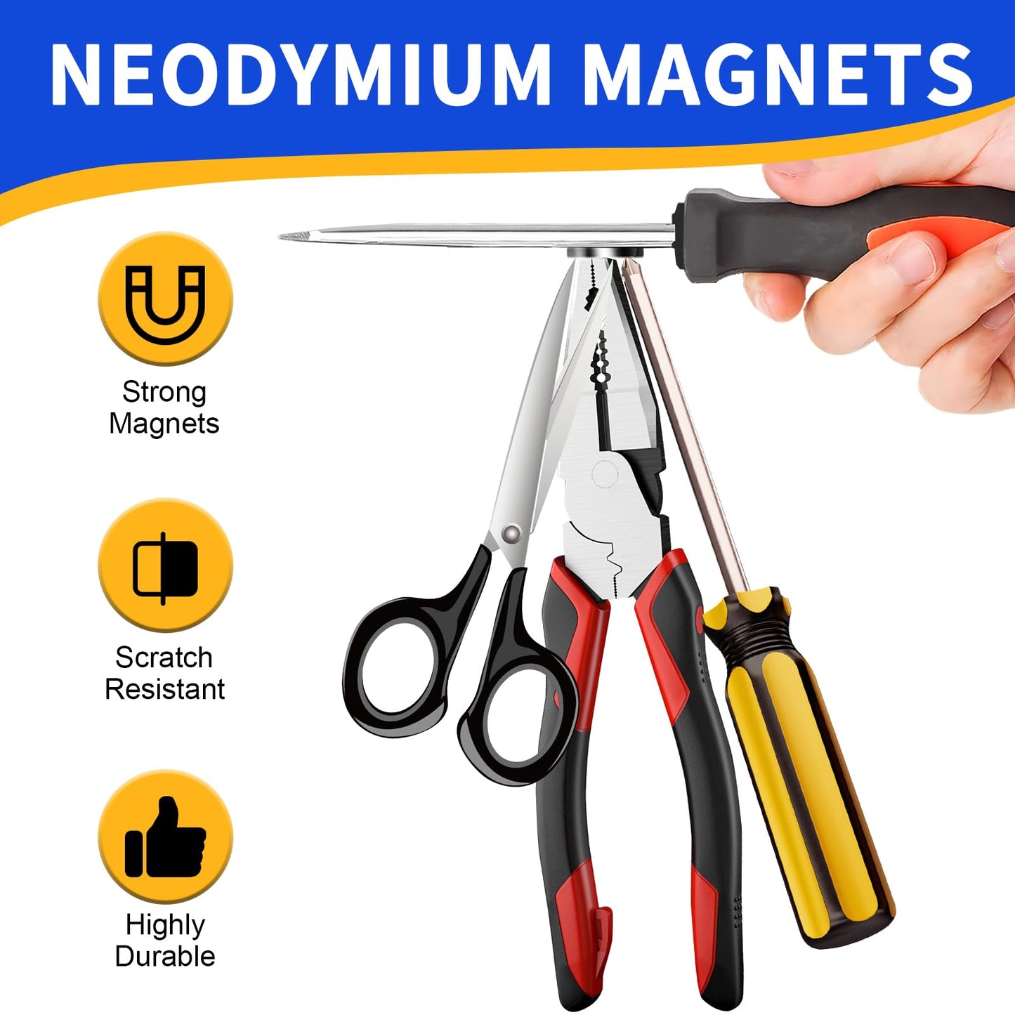 SRENMSMT Small Magnets, 290 Pack Refrigerator Magnets of 7 Different Sizes, Mini Magnets, Disc Magnets, Small Magnets for Fridge, DIY, Whiteboard, Billboard in Home, Kitchen, Office, School