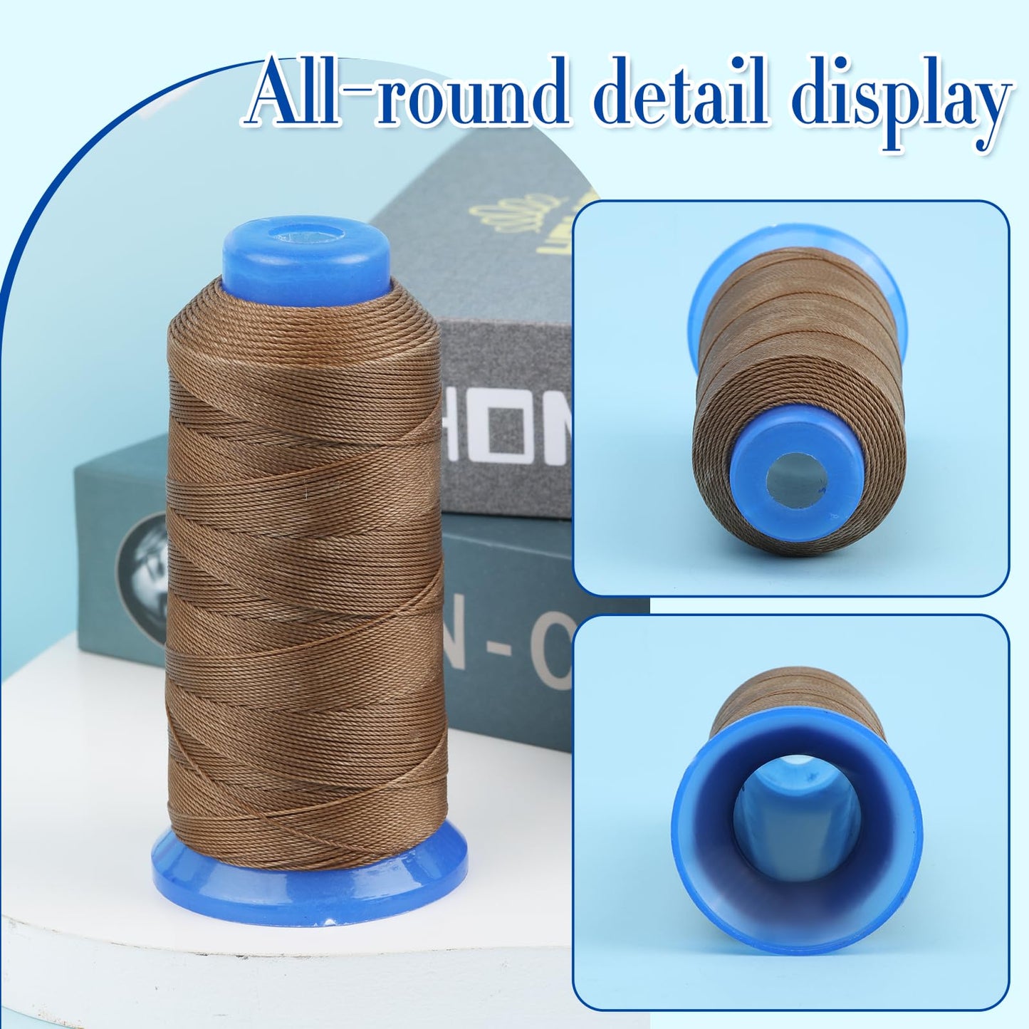 Premier Yarn 0.55mm Beading Thread - 490 Yards Round Polyester Cord, Ideal for DIY Craft, Bracelet Making, Jewelry & Sewing