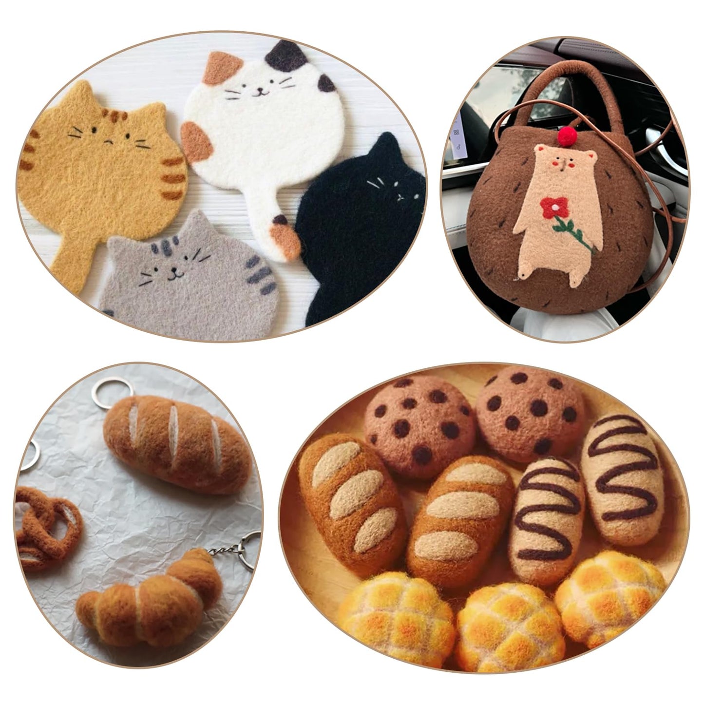 Wool Roving Bulk - 8.82oz Super Wool Chunky Yarn, Wool Roving Top for Needle Felting, Soft Felting Wool Supplies for Hand Spinning, Felting, Blending, Weaving and DIY Craft (Coffee Brown)