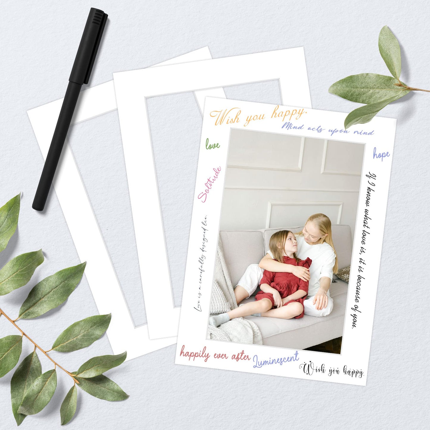 Golden State Art, Pack of 50, Acid-Free White Pre-Cut 5x7 Picture Mat for 4x6 Photo with White Core Bevel Cut Frame Mattes