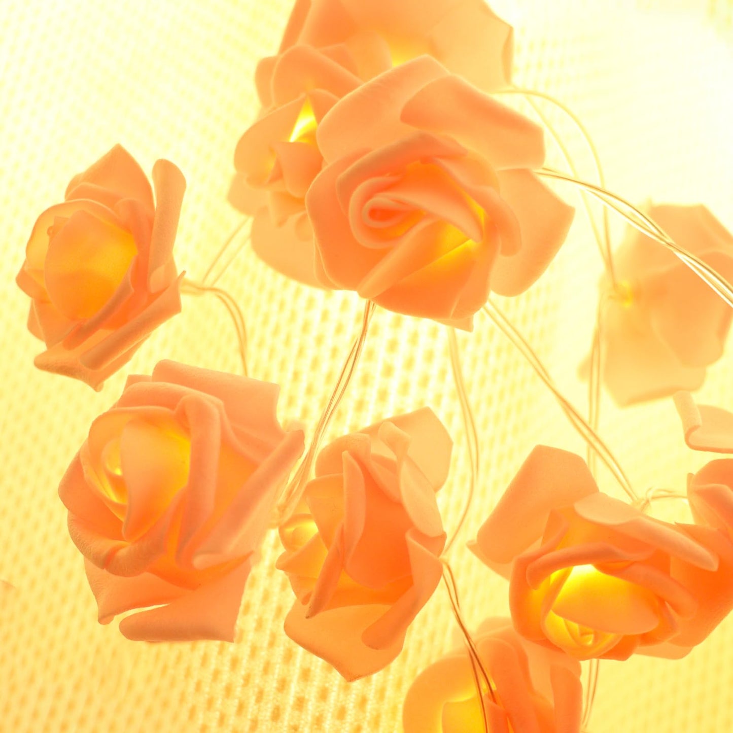 30 LEDs Valentine's Day Rose Flower String Lights,Battery Powered Lighting Pink Rose Decoration for Valentine's Day Mother's Day Wedding Party