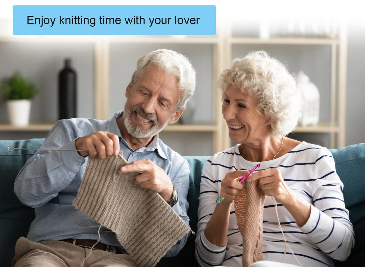 Large 5 Size Aluminum Crochet Hook Set 6.5m(K)/7mm/8mm(L)/9mm(M)/10mm(N) Knitting Needles Craft Weave Yarn Set Polymer Clay Crochet Needles for Crocheting - Premium Knitting Crochet Supplies