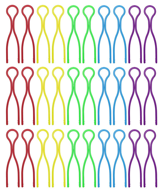 Tupalizy 5 Colors Plastic Bobbin Thread Holders Thread Buddies Bobbin Clips Clamps for Bobbins Embroidery Thread Spools Organizing Pairing Matching Quilting Sewing Machine Accessories, 30PCS