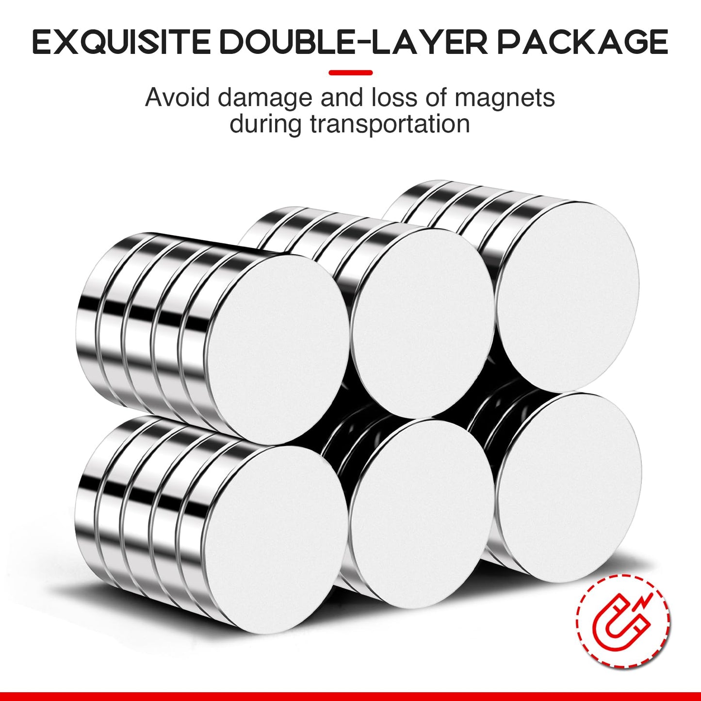 VSKIZ 30Pcs Small Strong Magnets, 18x3mm Round Refrigerator Magnets Small Disc Rare Earth Magnets for Whiteboard