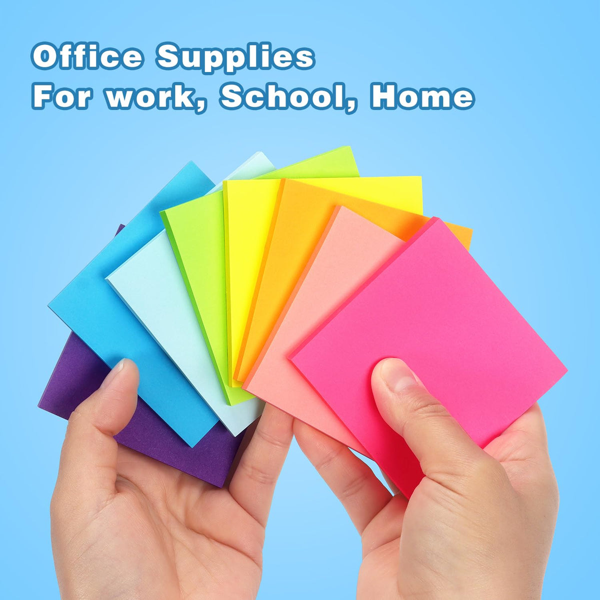 Early Buy Sticky Notes 3x3 in, 16 Pads, 8 Bright Color, 60 Sheets/Pad