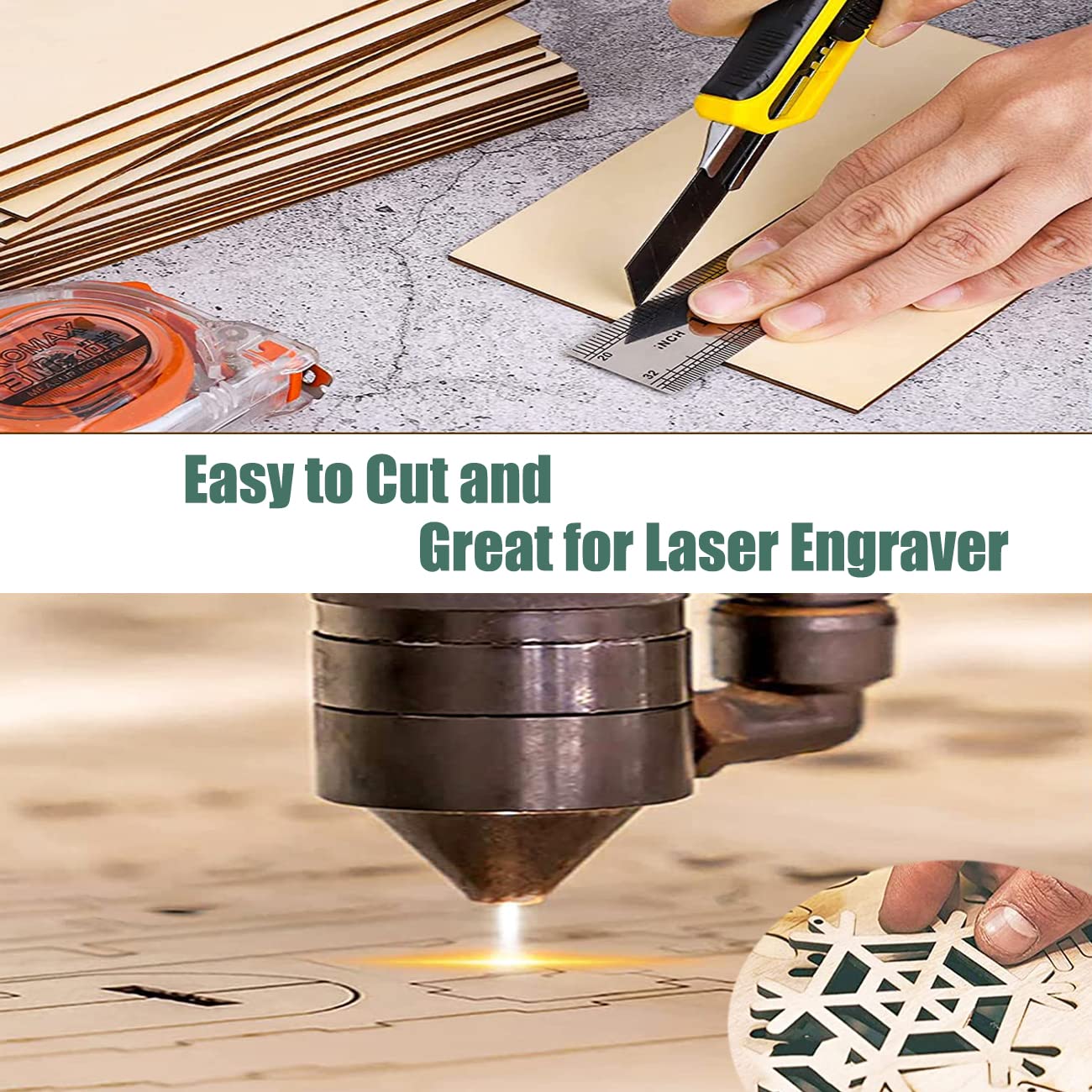 LINSHRY Basswood Sheets 1/16, 5 Pcs 12x8 Inch Thin Plywood Wood Sheets for Architecture Model, Engraving, Creative Painting or School DIY Projects