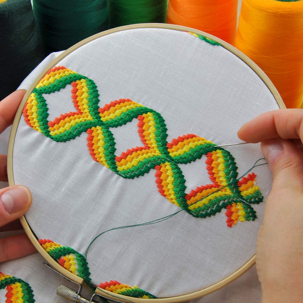 7 Pieces 7 Sizes Embroidery Hoops 4 inch to 12 inch Bamboo Circle Cross Stitch Hoop Rings for Craft Sewing and Ornaments