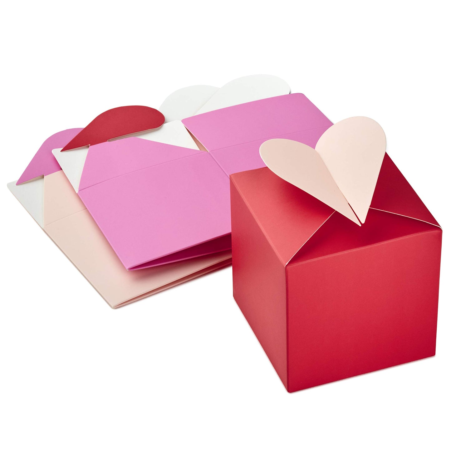 Paper Wonder 3" Small Valentines Gift Boxes (Pack of 3; Hearts in Pink, Purple and Red)