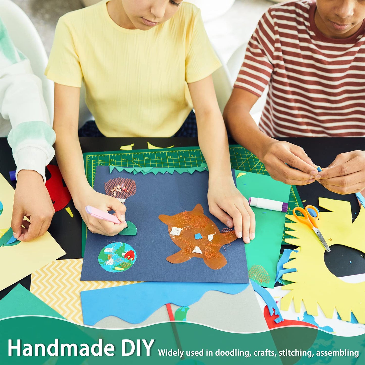 WORKLION 12" x 18" Art Self Healing PVC Cutting Mat, Double Sided, Gridded Rotary Cutting Board for Craft, Fabric, Quilting, Sewing, Scrapbooking Project……