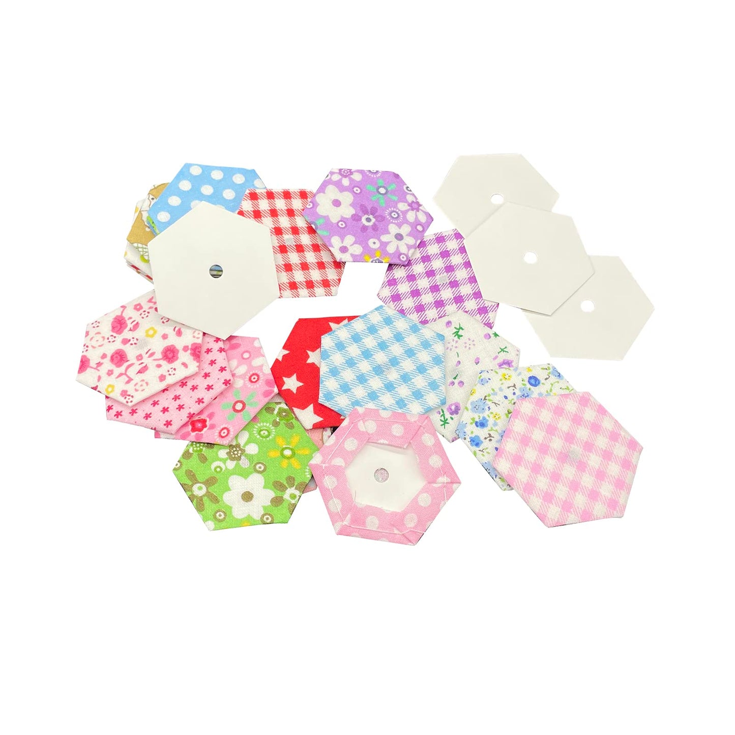 Yosine 400pcs 1 Inch Paper Piecing for Quilting DIY Patchwork Sewing Crafts,Quilting Templates for Sewing Supplies Quilting Accessories Crafting Tools,Hexagon Paper Piecing Template