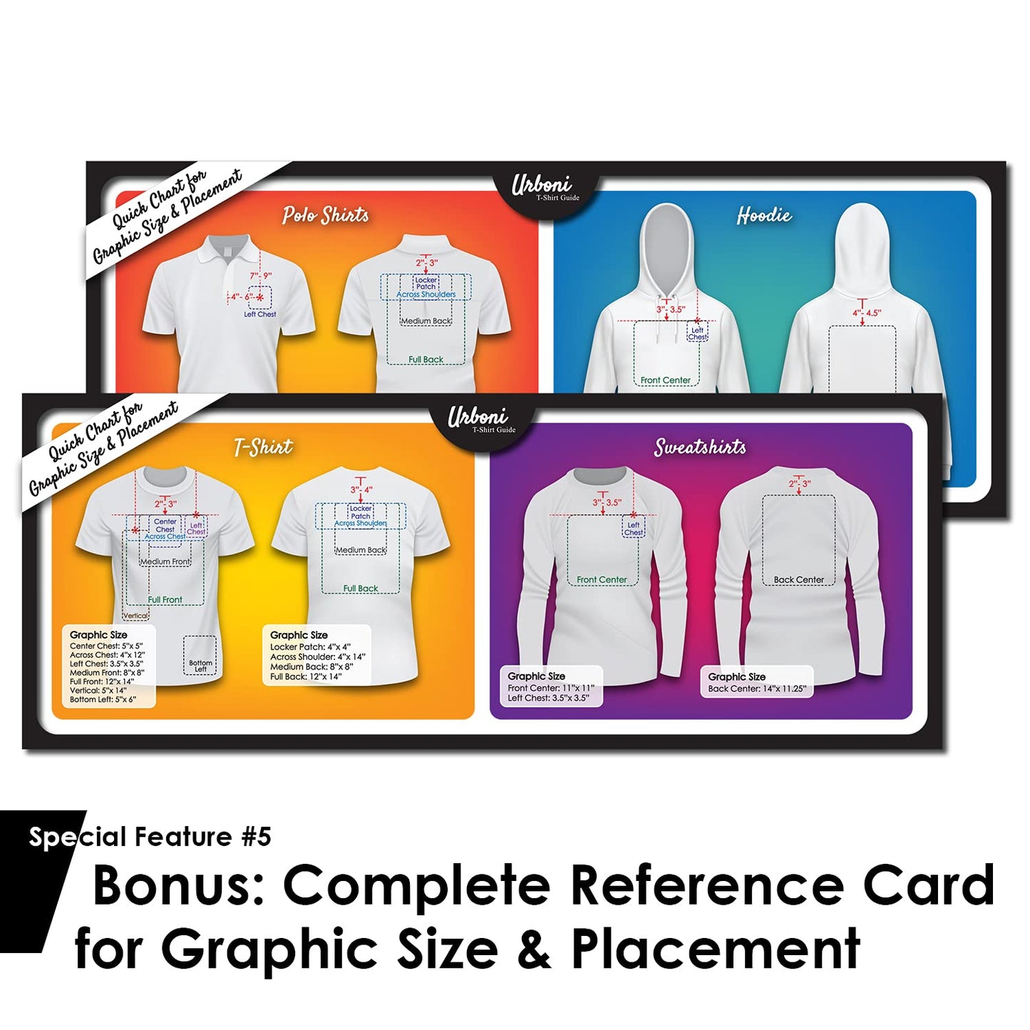 Standard Size - Tshirt Ruler Guide Vinyl Alignment, Shirt Measurement Tool Placement Center Design, DTF Template, Left Chest Logo Pocket, Accessories for Cricut, Heat Press Sublimation, HTV Transfer