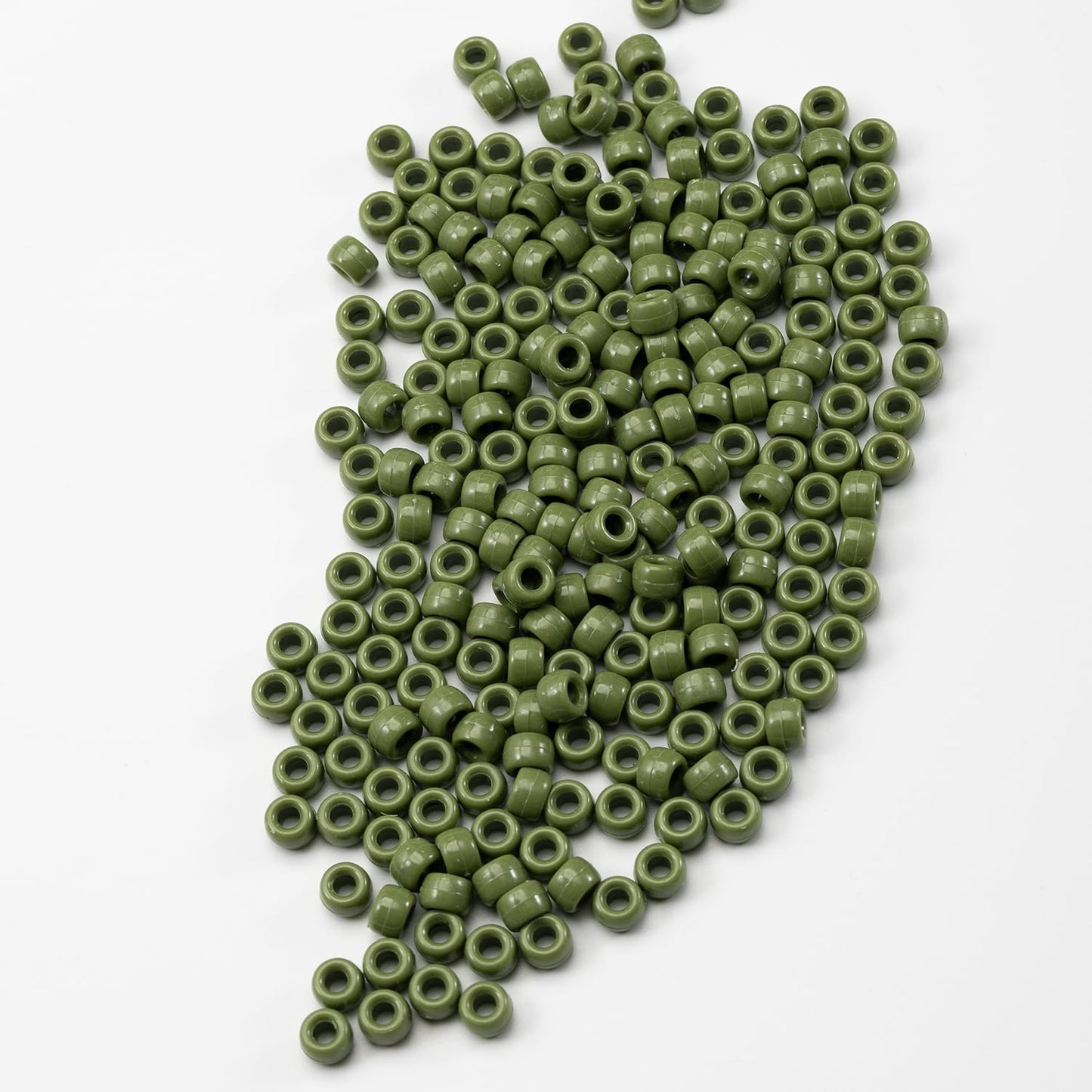 Gxueshan 1000 Pcs Acrylic Pony Beads 6x9mm Bulk for Bracelet Necklace Jewelry Making Earring Hair Braiding Kandi Beads