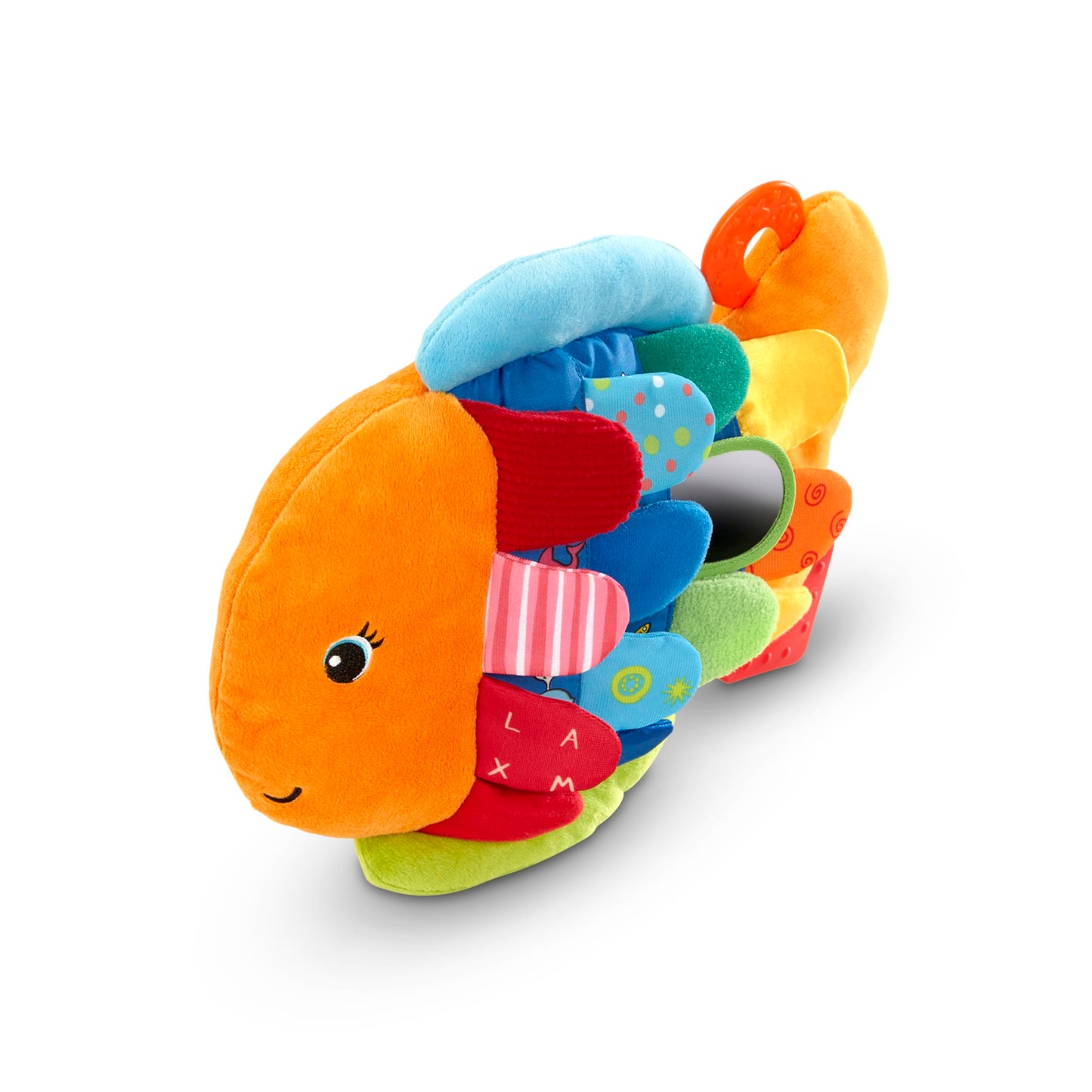 Melissa & Doug Flip Fish Soft Baby Toy Sensory Tummy Time Toys, Soft Fabric Tag Toy for Babies, Infants