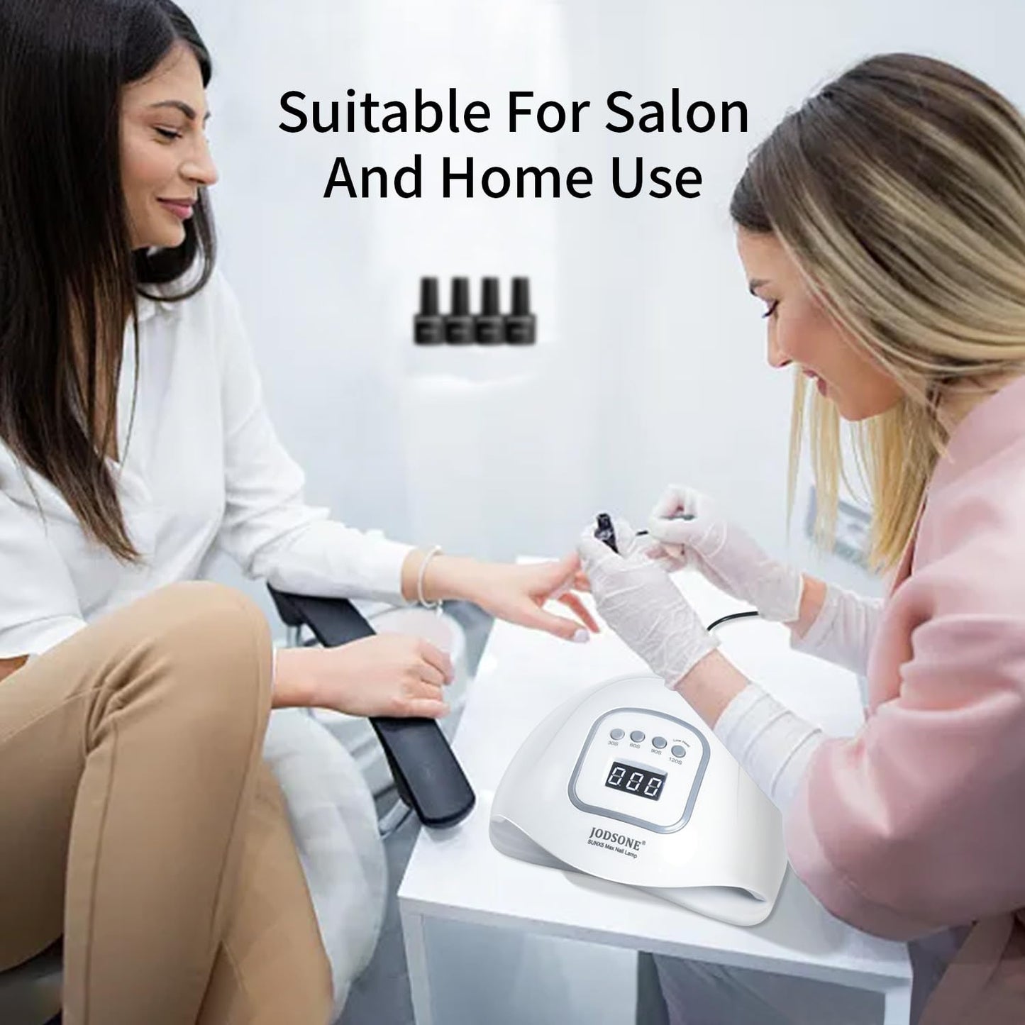 UV LED Nail Lamp, Nail Dryer for Gel Polish, Led Light with Automatic Sensor & 4 Timers