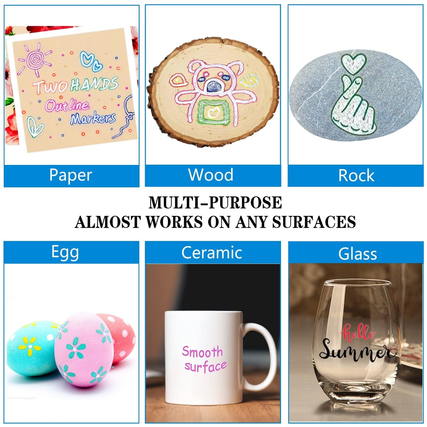 Markers Outline Glitter Gel Pens: 12 Christmas Stocking Stuffers Teenage Tween Teen Girl Gifts Trendy Stuff Cute Arts Crafts Art Supplies Kids Ages 4 6 7 8 9 10 14 16 18 Year Old