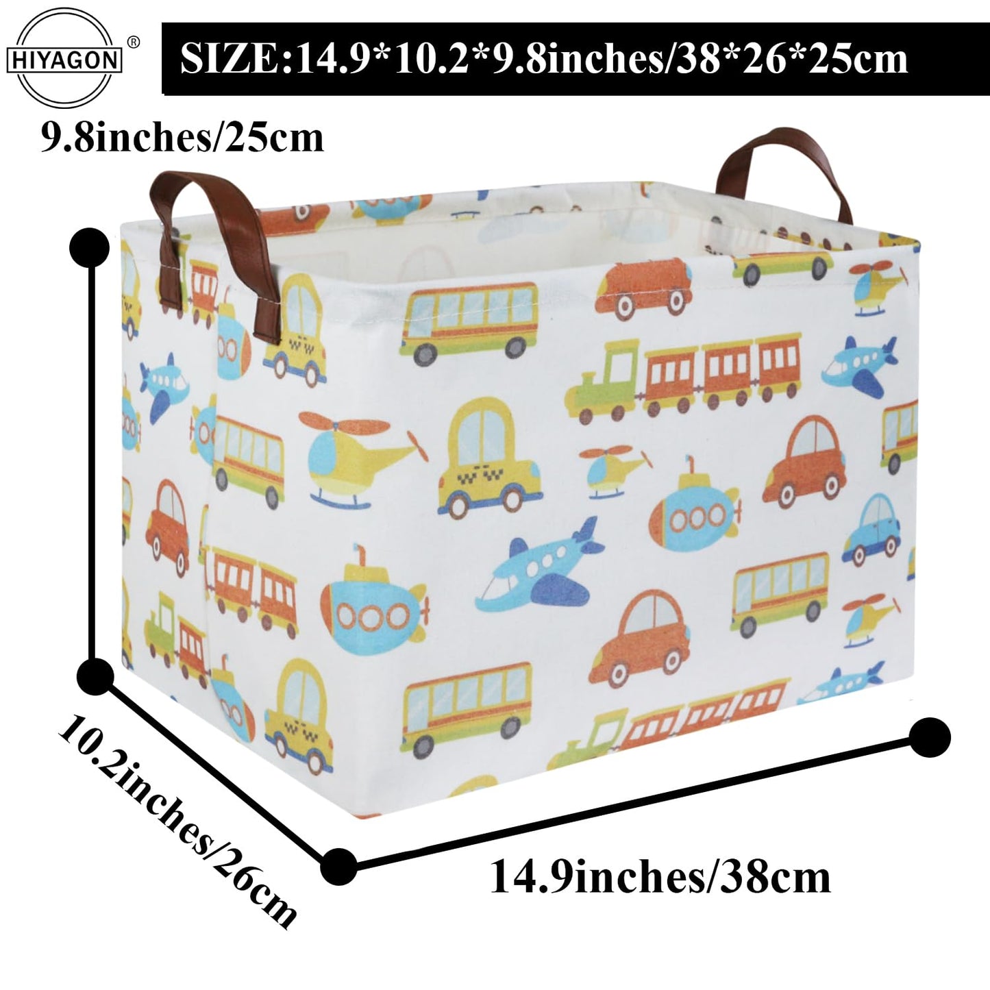 Car Kids Storage Basket Baby Boy Girls Basket Gift Basket Empty Cute Storage Bin Organizer Boxes Kids Toy Basket Rectangular Car Room Decor Book Shelf Basket (Car)