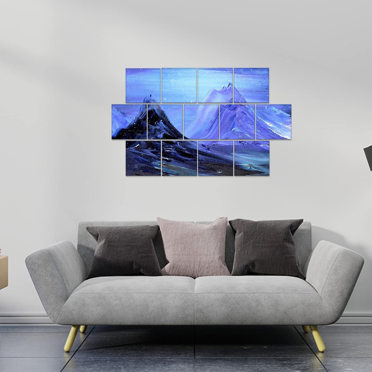 Mini Stretched Canvas 12 Pack 4x4inch, 2/5''Profile Art Primed Canvases for Painting, 100% Cotton Small Professional Stretched Canvas for Kids and Art Supplies,for Acrylics,Oils&Other Painting.