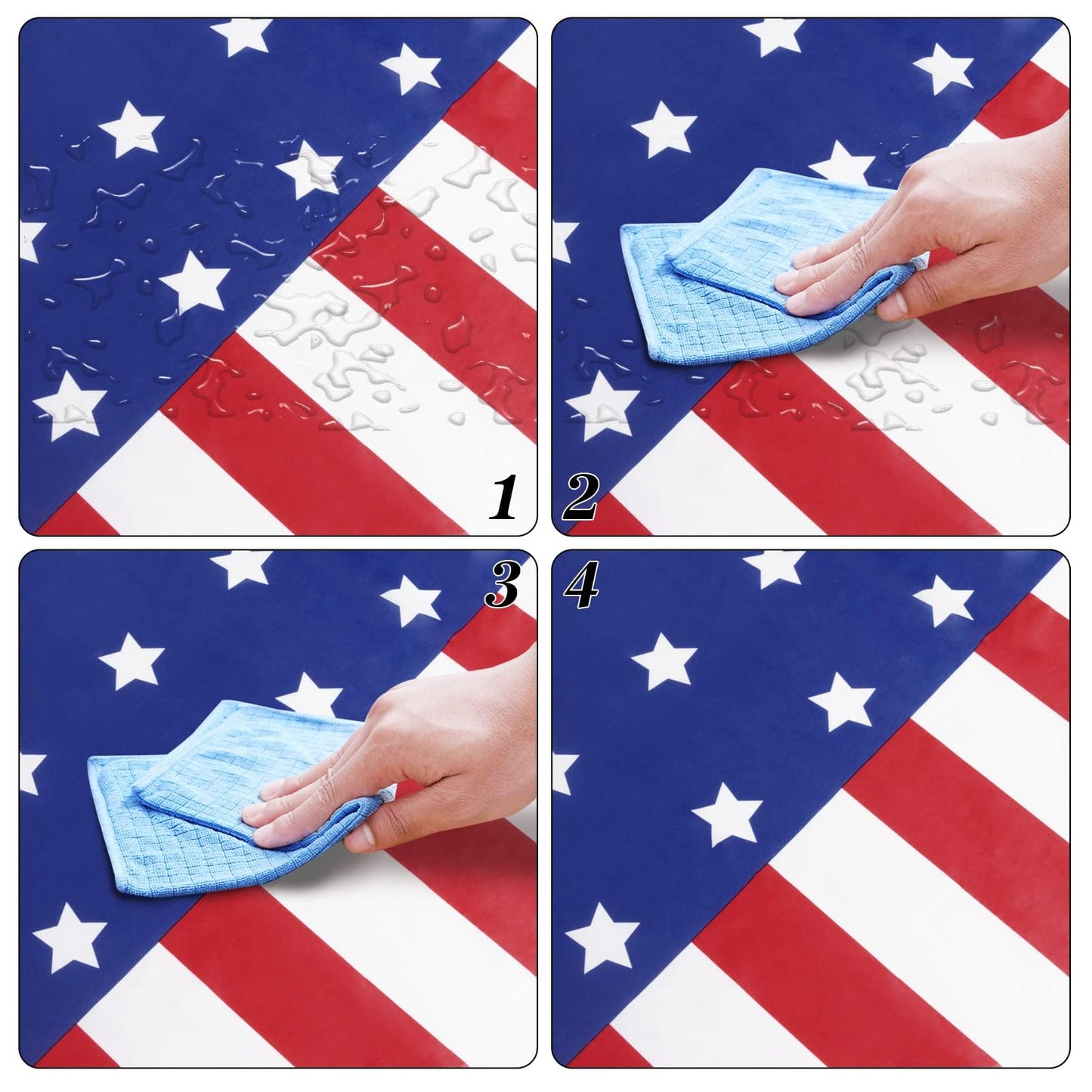 Childom 3 Pack Patriotic Tablecloths 4th of July Decorations,Disposable Plastic Tablecloths 54"x108",Patriotic Themed Party Table Cloth for Kids Birthday Party Supplies,Outside,Picnic,Camping,Memorial