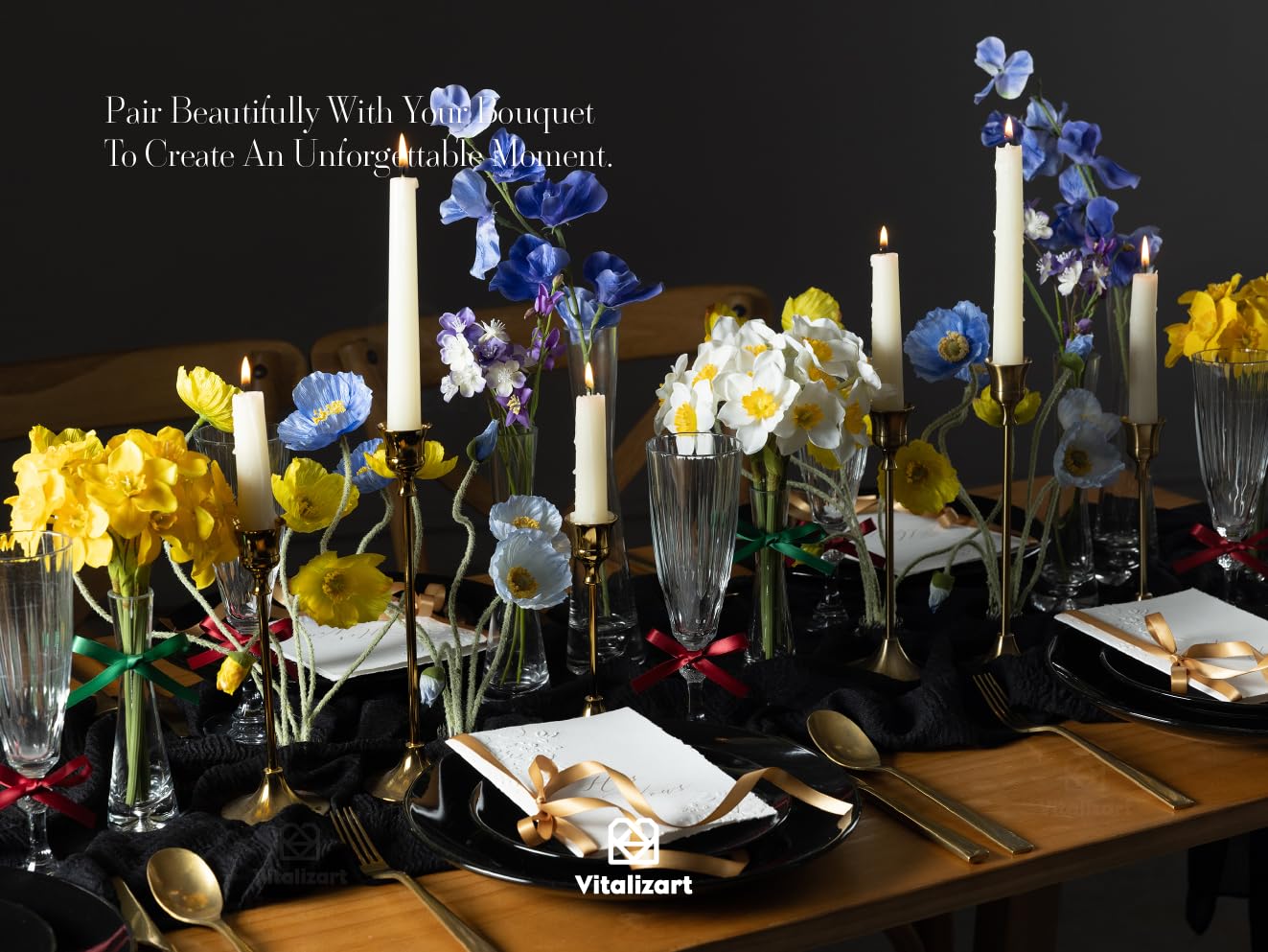 Vitalizart Ribbon for Flower Bouquet 3/8 Satin Inch Ribbon for Gift Wrapping Crafts Assorted Pastel Fabric Silk Ribbon for Hair Wedding Balloon 30 Yards