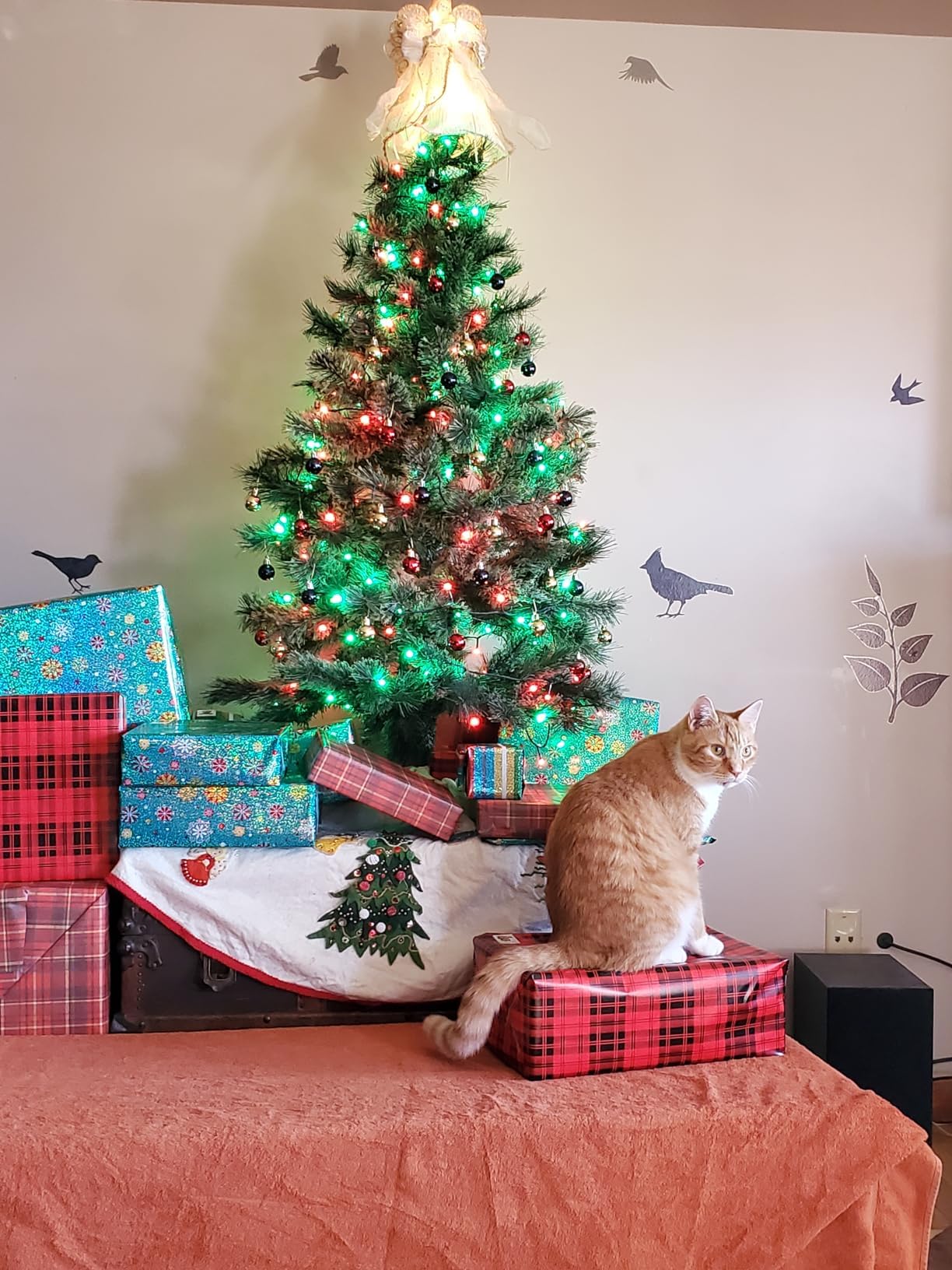 FULLBELL Christmas Decorations Halloween String Lights Outdoor, Green LED Halloween Lights, Green Light for Tree Halloween Decorations.