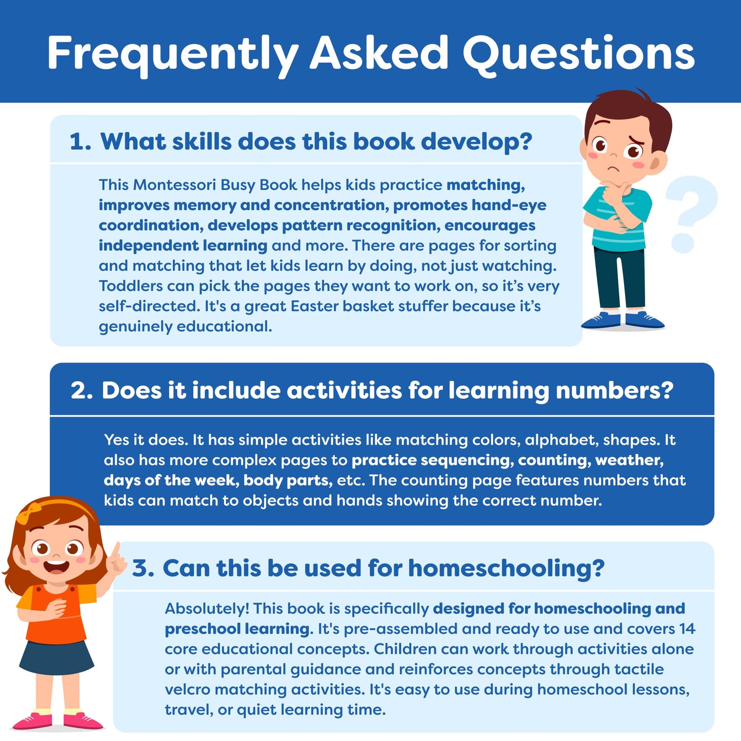 Montessori Preschool Busy Book For Toddlers Ages 3 And Up - Preassembled - Preschool Learning Activities Homeschool Montessori Toys - Gifts For 3 Year Old Boys - 4 Year Old Girl Birthday Gifts