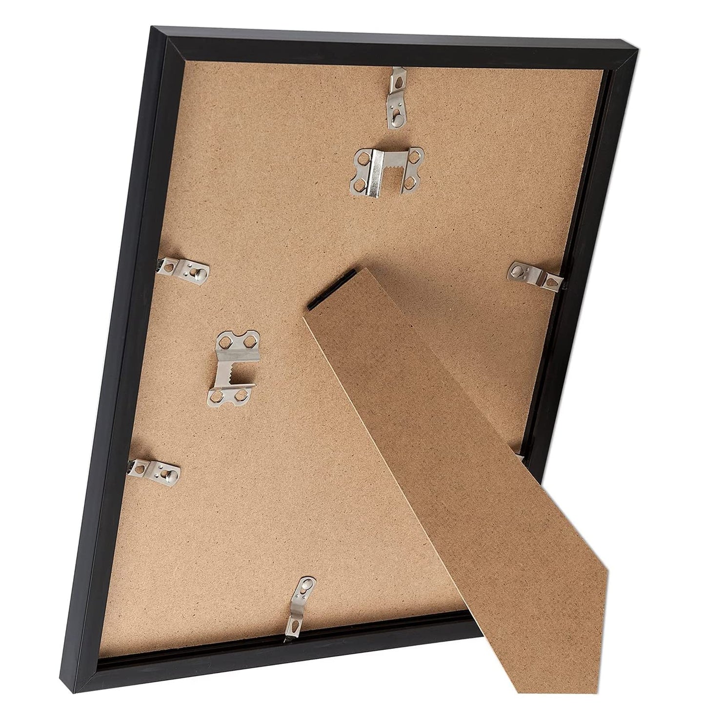 Black 8.5x11 Picture Frame Set of 3, High Transparent Frame for 8.5 By 11 Photo Collage Canvas Poster Size Wall Mount and Tabletop Horizontally Vertically (Black, 8.5 x 11 inches)