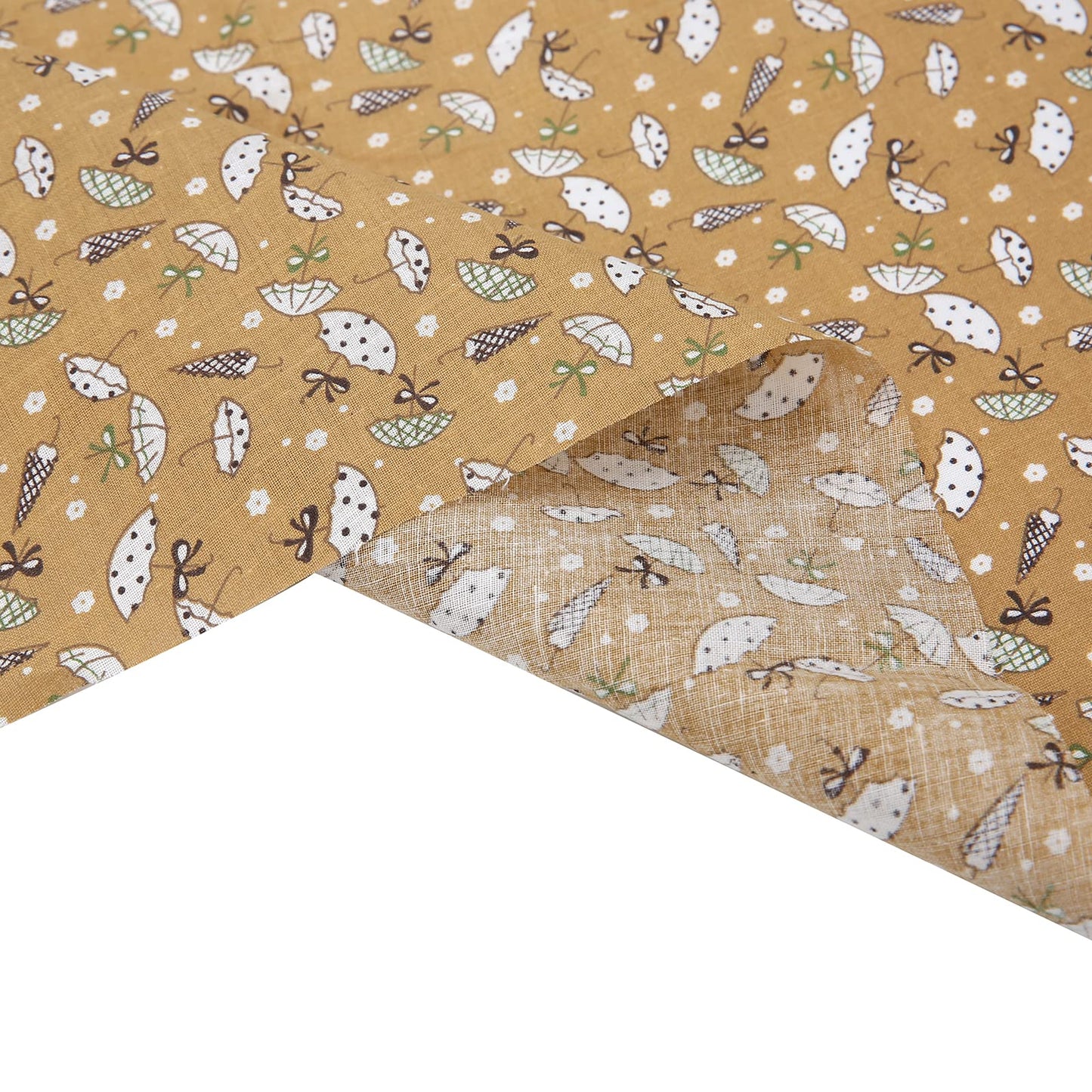 7Pcs 20" x 20" Cotton Fabric DIY Making Supplies Quilting Patchwork Fabric Fat Quarter Bundles DIY for Quilting Patchwork Cushions Cotton Fabric for Patchwork (20" x 20", Brown)