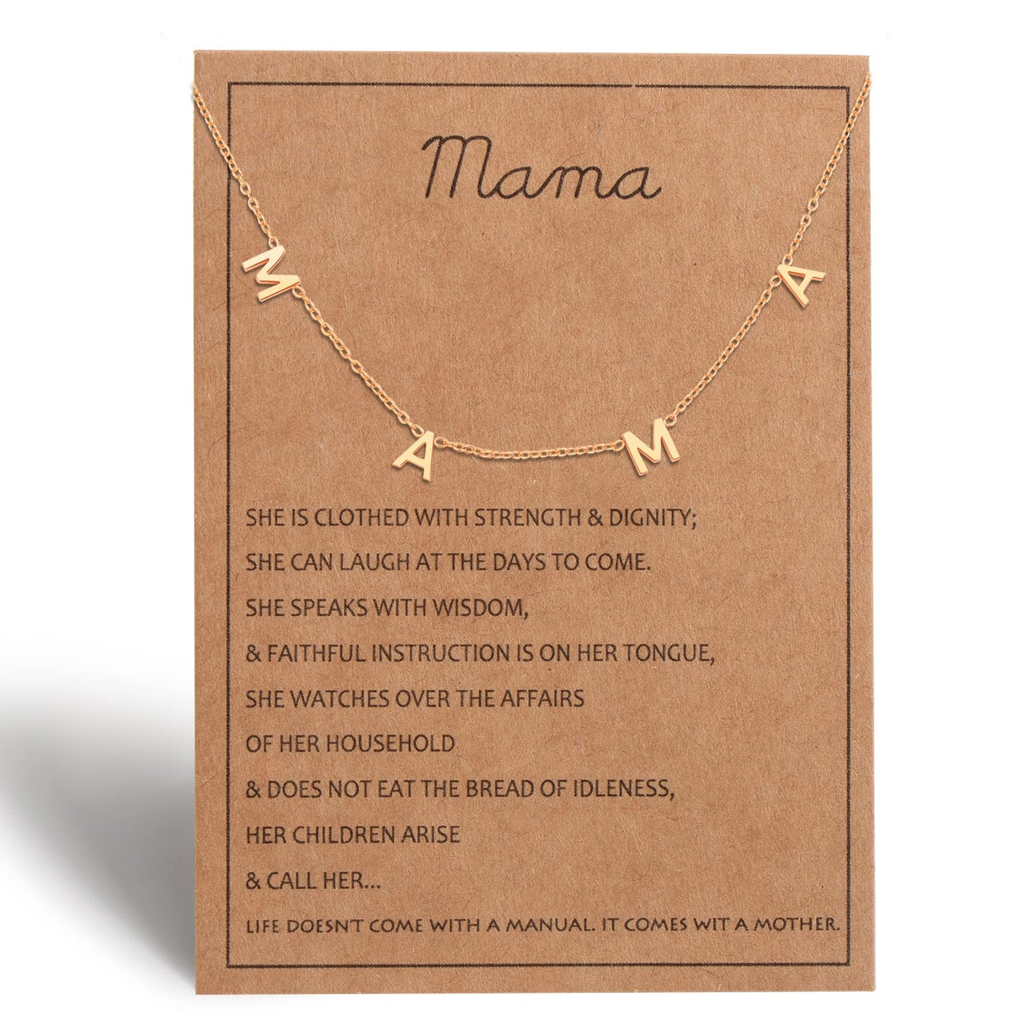 Mama Necklace for Women New Mom to Be Gift Mother Nekclace for Expecting Mom