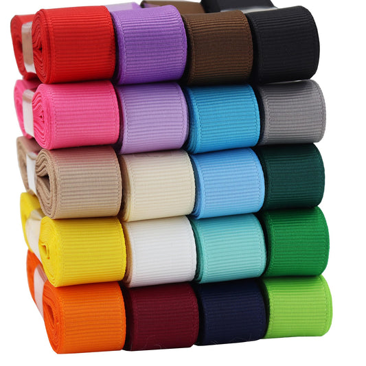 YERELO 5/8 inch Solid Color Ribbon Grosgrain Ribbon, 20 Colors*2 Yards Each Total 40 Yds Per Package, Assortment 20 Colors Ribbon Perfect for Bows, Crafts, Gifts Wrapping