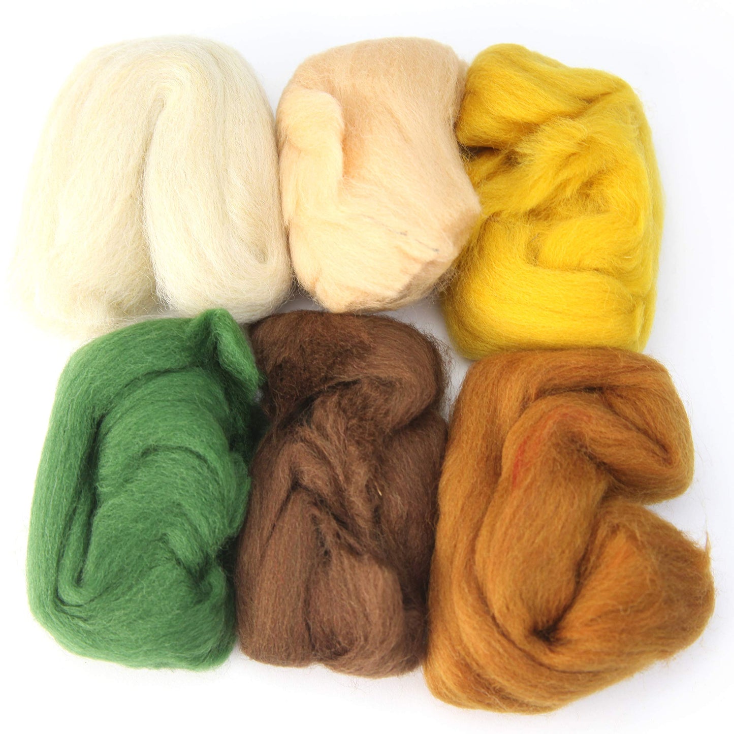 Felting Wool Kit - 24 Vibrant Merino Wool Colors for Needle Felting, Wet Felting, and Crafts