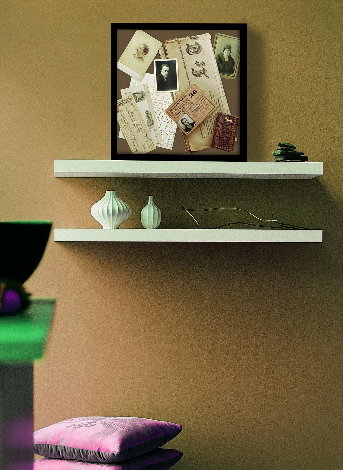 MCS 40950 12.75 x 12.75 Shadow Box Frame Holds 12 x 12 Scrapbook Page, Black