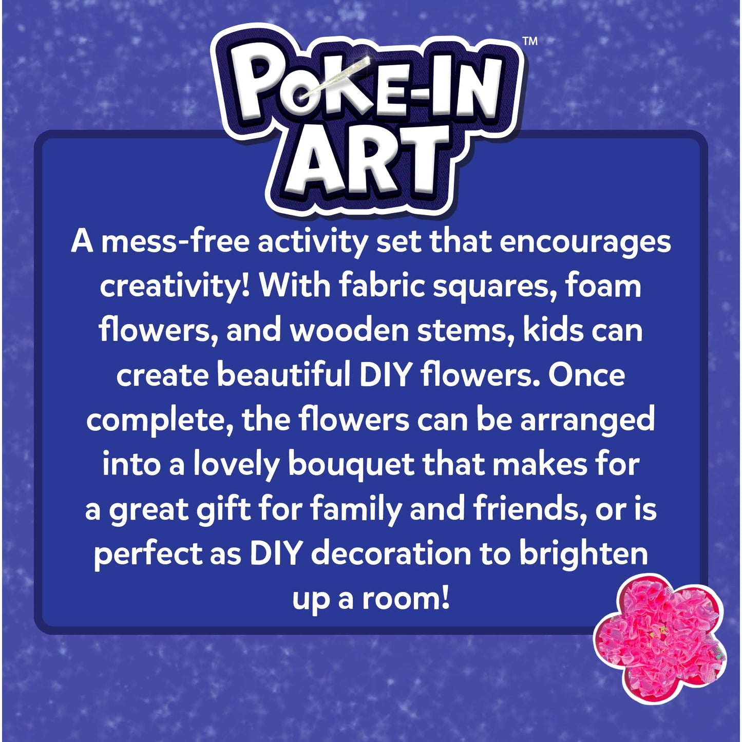 Skillmatics Poke-in Art - Flower Bouquet, DIY Wood Craft Kit, Mother’s Day Gift, Mess-Free Creative Play for Girls and Boys Ages 4, 5, 6, 7, 8, 9, Fine Motor Skills, Screen-Free Fun