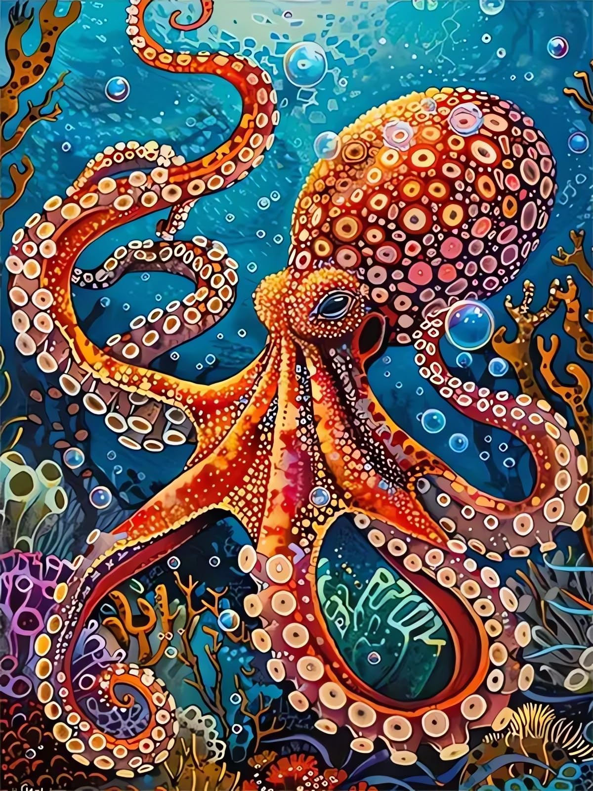 Octopus Diamond Art Kits for Adults, Animals 5D Diamond Painting Kits