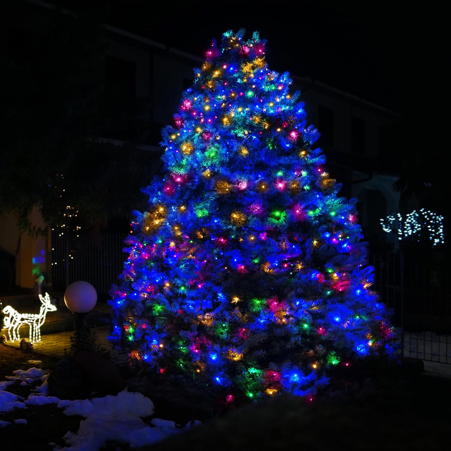 2 Pack Solar String Lights Outdoor, 200 LED Extra-Long 72FT Solar Powered Lights with 8 Lighting Modes, Waterproof Outdoor Lighting Decoration for Garden, Patio, Balcony, Xmas, Wedding, Party