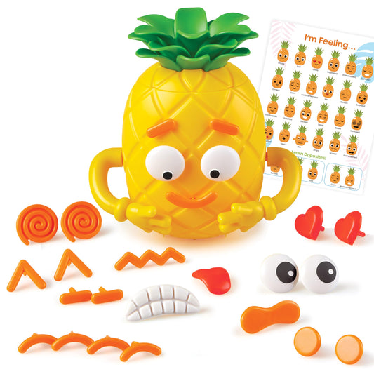 Learning Resources Big Feelings Pineapple - Fine Motor Toys, Social Emotional Skills Regulation Tools for Kids, Gifts for Boys and Girls, Classroom Must Haves, Occupational Activities Games
