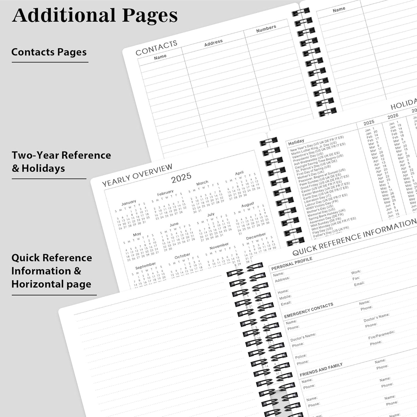2025-2026 Planner - Weekly & Monthly Academic Planner 2025-2026, From July 2025 - June 2026, 6.25 in × 8.3 in, Flexible Cover, Twin-Wire Binding - Classic Black, Improving Your Time Management Skill