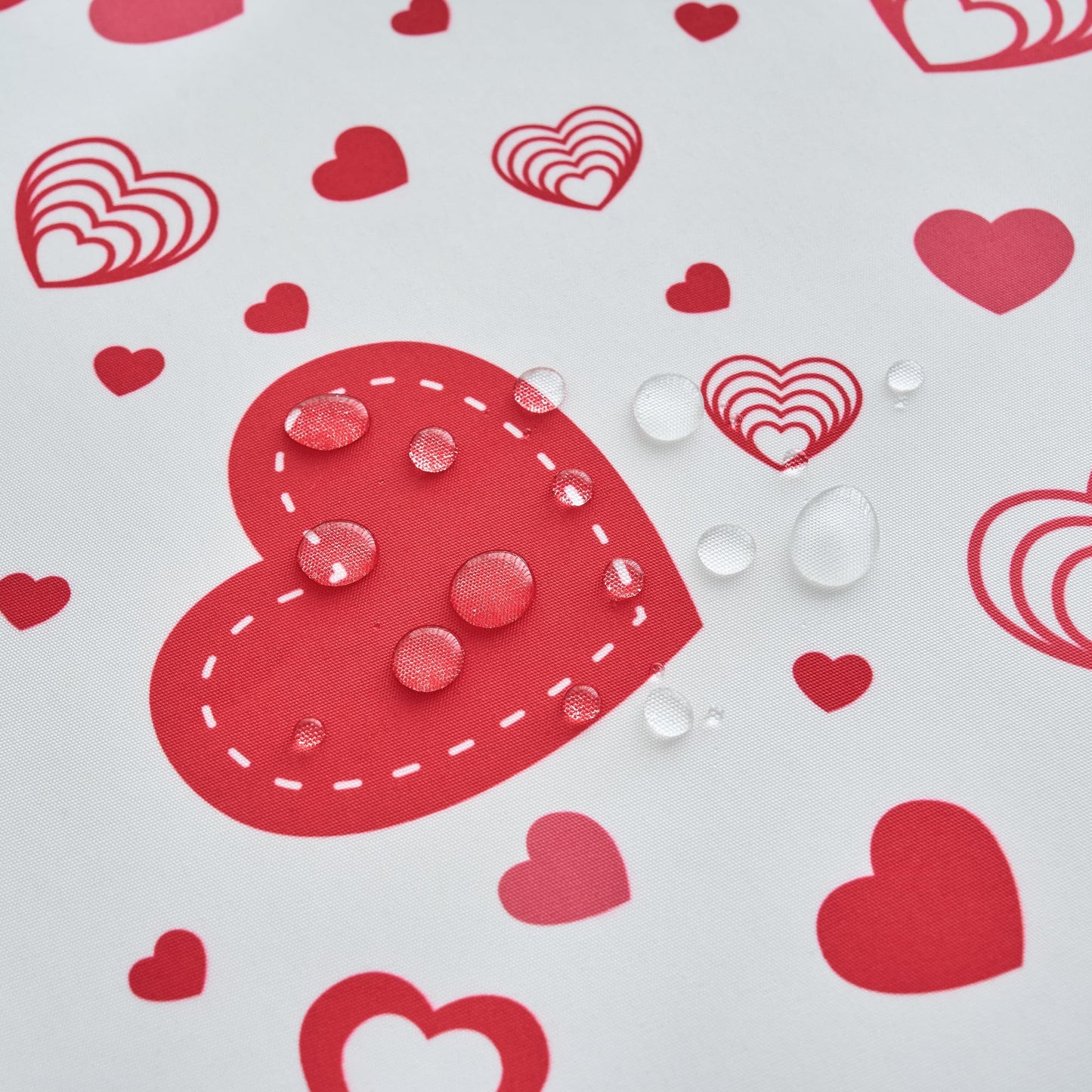 Valentine's Day Tablecloth 60 x 84 Inch Red Love Heart Rectangle Table Cloth - Oblong Polyester Fabric Table Cover for Valentine Wedding Anniversay Dinner Party Picnic Kitchen Decorations