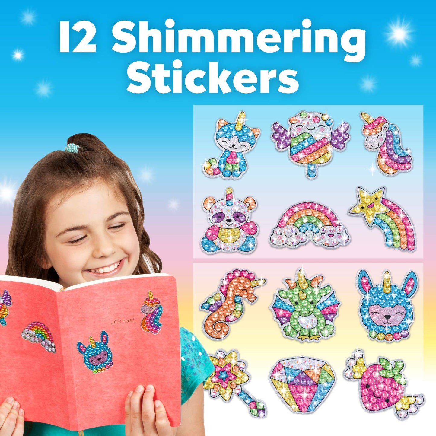Creativity for Kids Big Gem Diamond Painting Kits: Magical Stickers and Suncatcher DIY Kit - Diamond Art for Kids, Unicorn Gifts for Girls Ages 6-8+