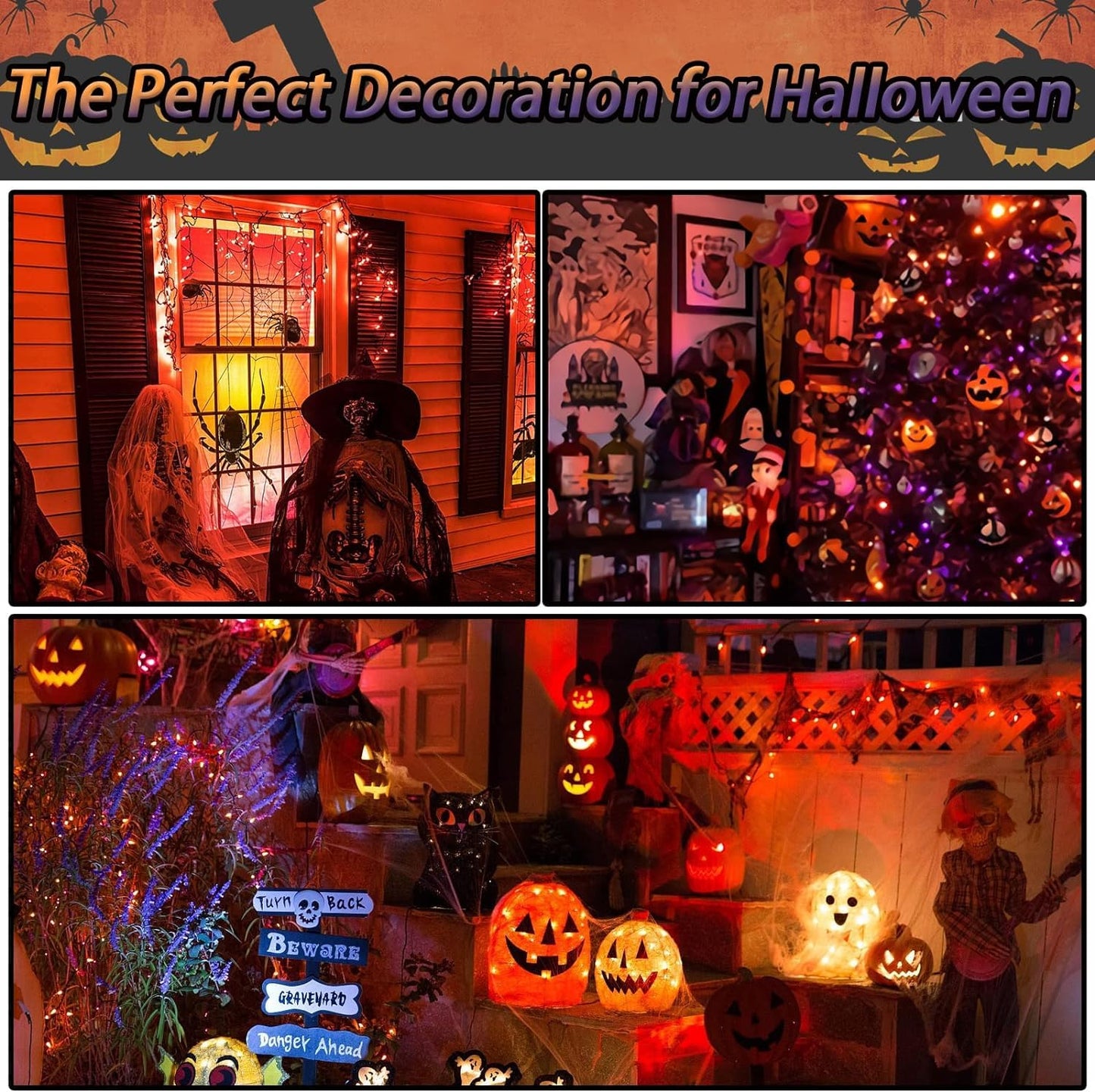 2 Pack Solar String Lights Outdoor, 200 LED Extra-Long 72FT Solar Powered Lights with 8 Lighting Modes, Waterproof Outdoor Lighting Decoration for Garden, Patio, Balcony, Xmas, Wedding, Party