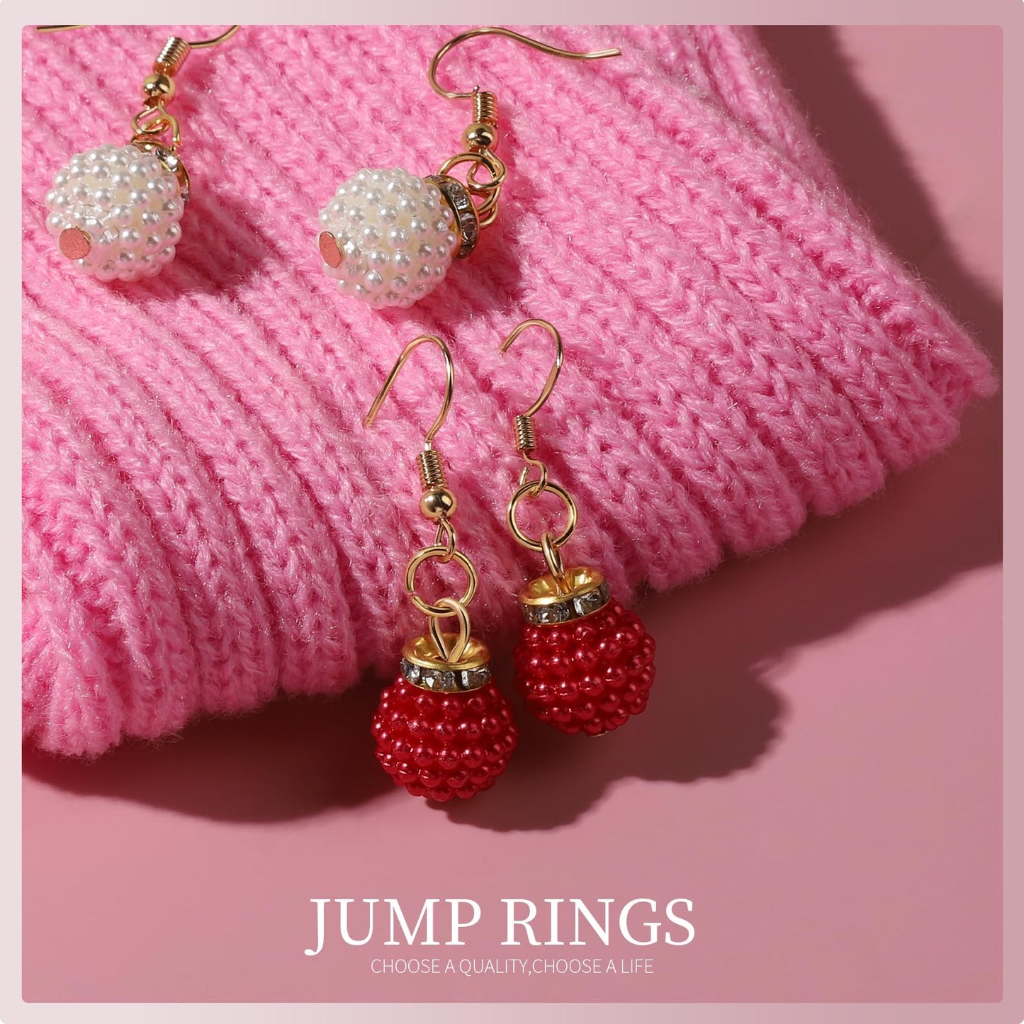 Jump Rings, 968pcs Jewelry Making Supplies, Jump Rings for Jewelry Making, Gold Silver Jump Rings for Charm, Lobster Claw Clasps for Necklace Bracelet Jewelry, Key Chain Rings for Keychain