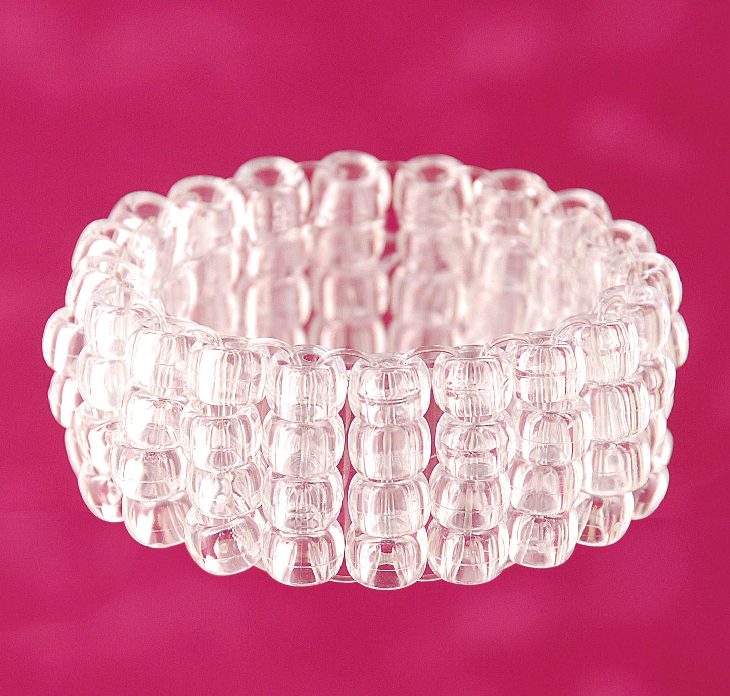 The Beadery 6 by 9mm Barrel Pony Bead, Crystal (750V006), Small, 900-Pieces