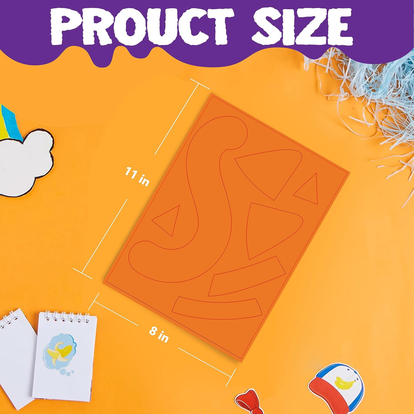 JOYIN 16 Packs Halloween Pumpkin Decorating Stickers, Foam Craft Kit, Halloween Party Favors for Kids, Party Supplies Arts Activities, Funny Jack O Lantern Stickers School Games Gifts