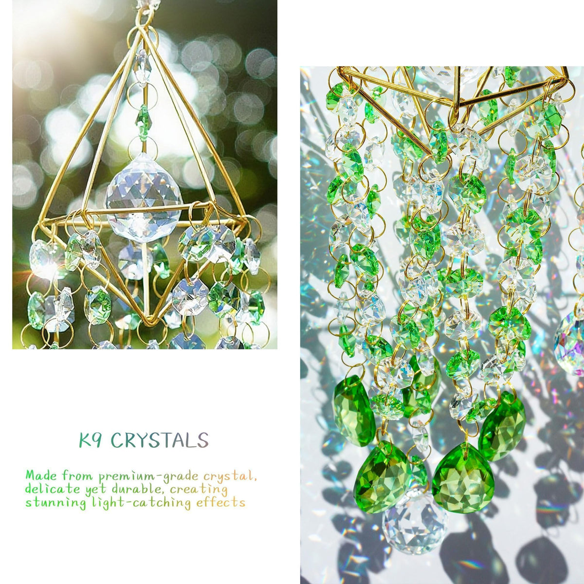 Crystal Suncatcher Glass Wind Chimes Style Sun Catchers Indoor Window