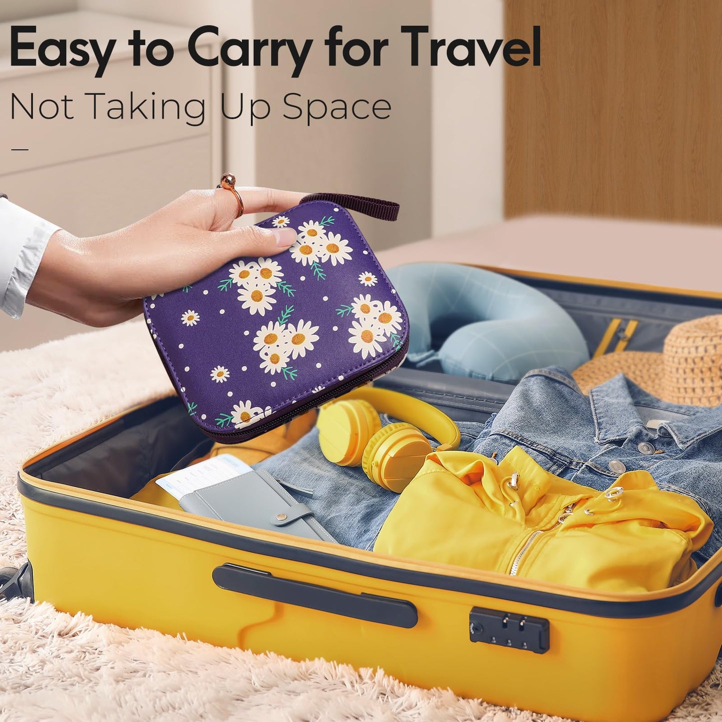 Coquimbo Sewing Kit Gifts for Grandma, Mom, Friend, Adults Beginner Kids Traveler, Portable Sewing Supplies Accessories with Case Contains Thread, Needle, Scissors, Measure Tape, Thimble etc