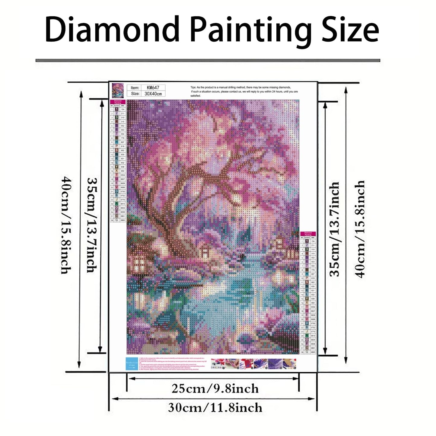 Diamond Paintings Kits for Beginners,Full Round Drill Diamond Arts Kits for Adults,Glowing Dream Forest Paint by Diamond,5D DIY Diamond Painting Dot Gem Art, for Home Wall Decor 13.8x13.8 Inch