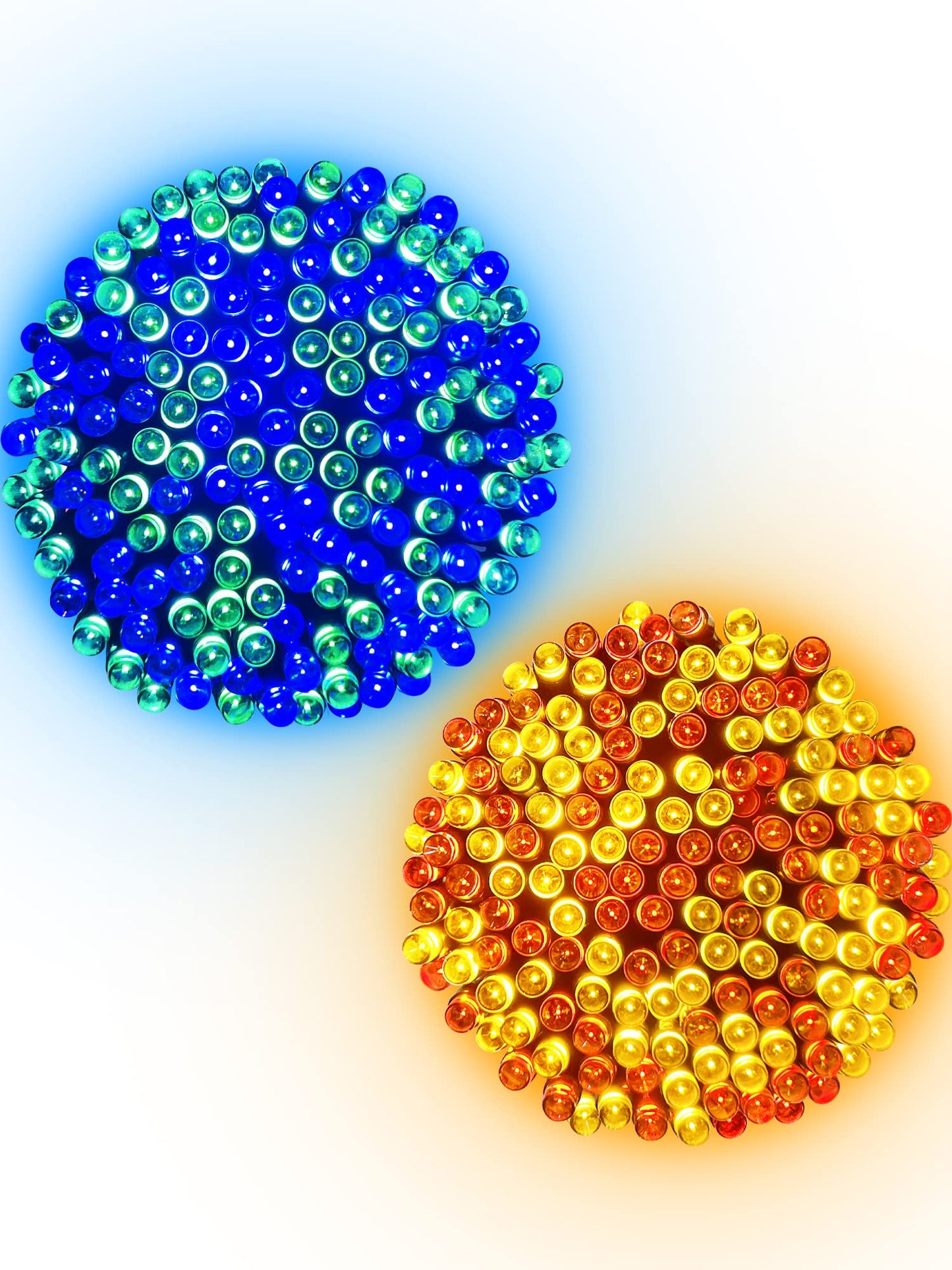 2 Pack Solar String Lights Outdoor, 200 LED Extra-Long 72FT Solar Powered Lights with 8 Lighting Modes, Waterproof Outdoor Lighting Decoration for Garden, Patio, Balcony, Xmas, Wedding, Party